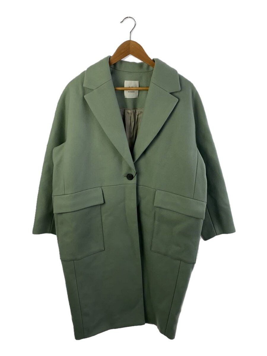 ALTRA BIGI altro cappotto 36 lana verde tinta unita B1014AFC007