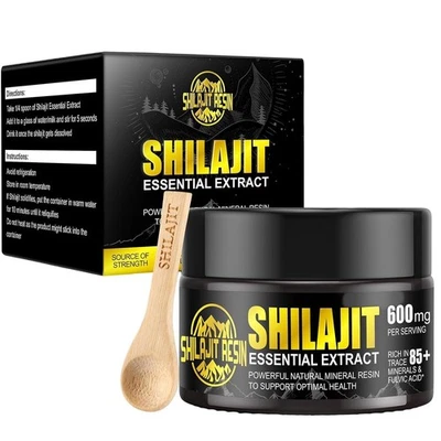 MARKENLOS Shilajit Resin Himalayan 50g - Natural Shilajit Harz Original Maximalstärke 600m