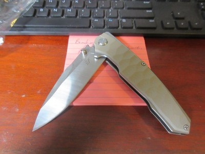 Eafengrow Folding Knife 4'' blade G10 handle Gray in color