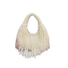 Lightweight Handbag Practical PVC Beaded Evening Bag for Women Daily Activities