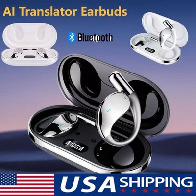 3In-1 Smart Voice Translation Earbuds 150+ Languages Real Time Translator US