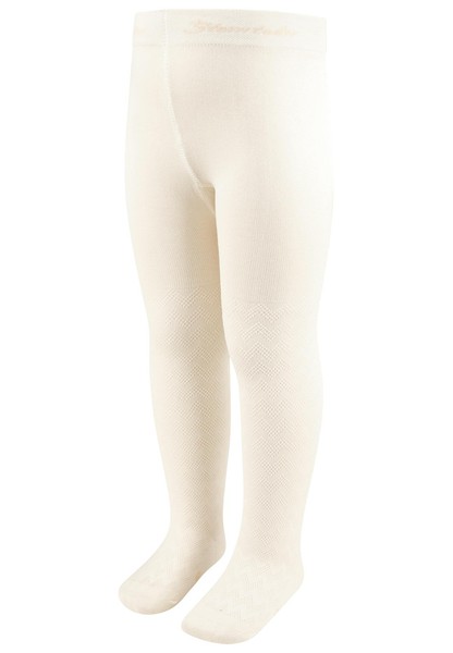 Strumpfhose Baby Kinder 62 Ecru Struktur Merzerisierte Baumwolle Sterntaler-image