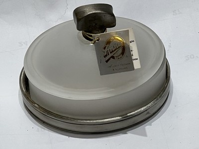 Vintage Anne at Home Frosted Glass Container with a Lid