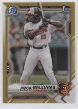 2021 Bowman Draft Chrome Gold Refractor 21/50 Donta' Williams #BDC-90 vw1