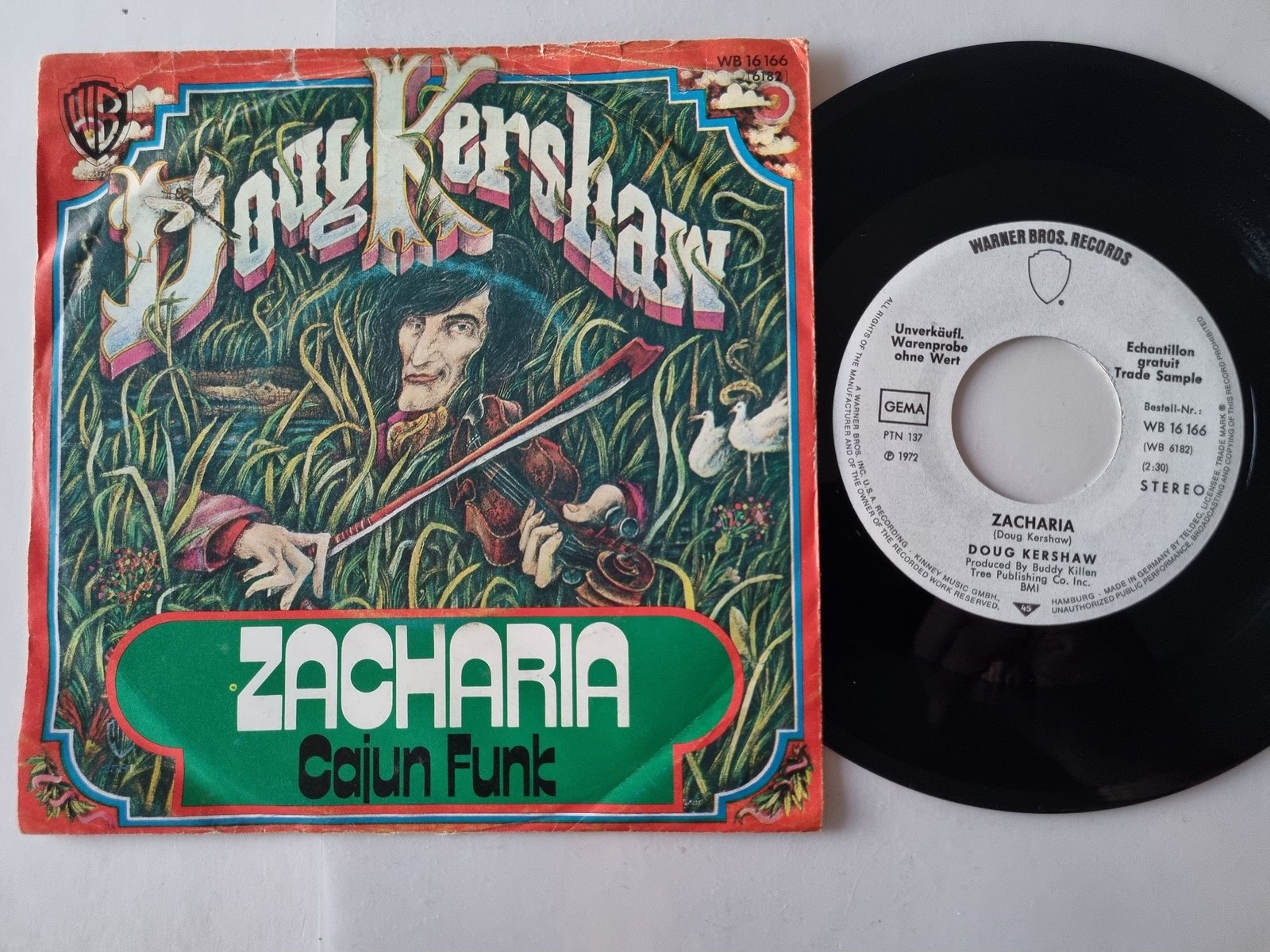 Doug Kershaw - Zacharia 7'' Vinyl Germany PROMO
