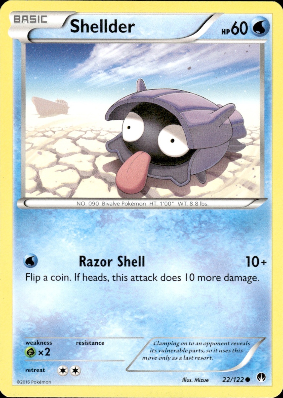 Shellder (22) Common XY - BREAKpoint 22/122 NM