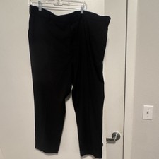 Awearness Kenneth Cole Men's Straight Leg Black Flat Front Dress Pants