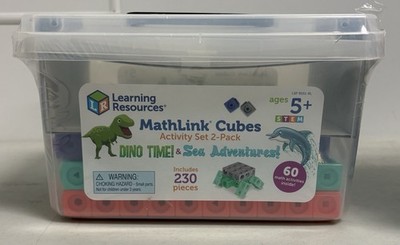Learning Resources MathLink Cubes Activity Set 2 Pack Ages 5+ NEW