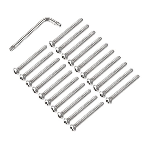 Viti Testa Pulsante Torx Antieffrazione 6-32 X 1/2? Acciaio Inox 18-8 (Confezione Da 25)