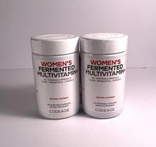 CODE AGE Women's Fermented Multivitamin, 120 Vegetable Capsules - 2 Pck 240 Caps