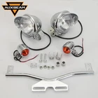 Passing Bar Turn Signal Spot Light for Kawasaki VN Vulcan 1500 1600 1700 Nomad