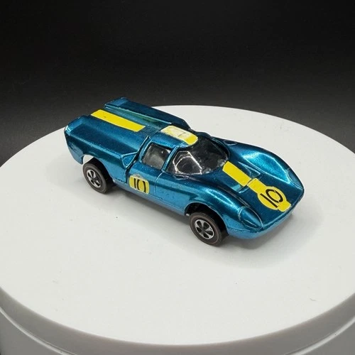 Vintage Hot Wheels Redline Lola GT70 Aqua US Base - Beauty, Excellent Condition!
