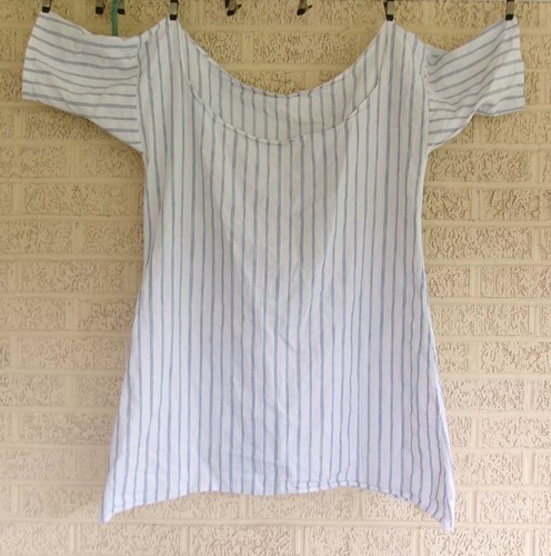 18th c Rev War Reenactment Womens Linen Nightgown Undergarment Shift Chemise
