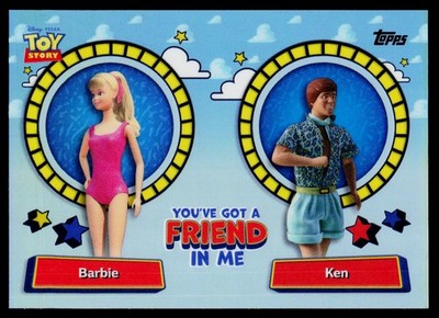 2025 Topps Crystal 30 Years Toy Story Barbie Ken You've Got A Friend In Me YGF-9