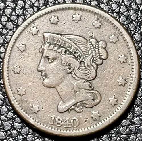 Photo of a 1840-P Large Cent from an eBay listing that sold on Jul 17, 2026