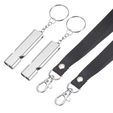 Emergency Whistle, 2 Pcs  Silver - Fitting for Outdoor Camping/Hiking 