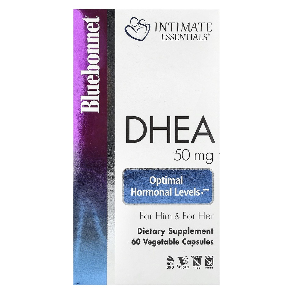 Intimate Essentials®, DHEA, For Him & For Her, 50 mg, 60 Vegetable Capsules