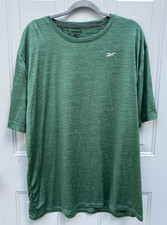 Reebok Speedwick Mens Athletic Short Sleeve Tshirt Green/Black Size 2XL
