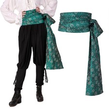 Pirate Brocade Waist Sash Men Women Renaissance Belt - 52 Lined