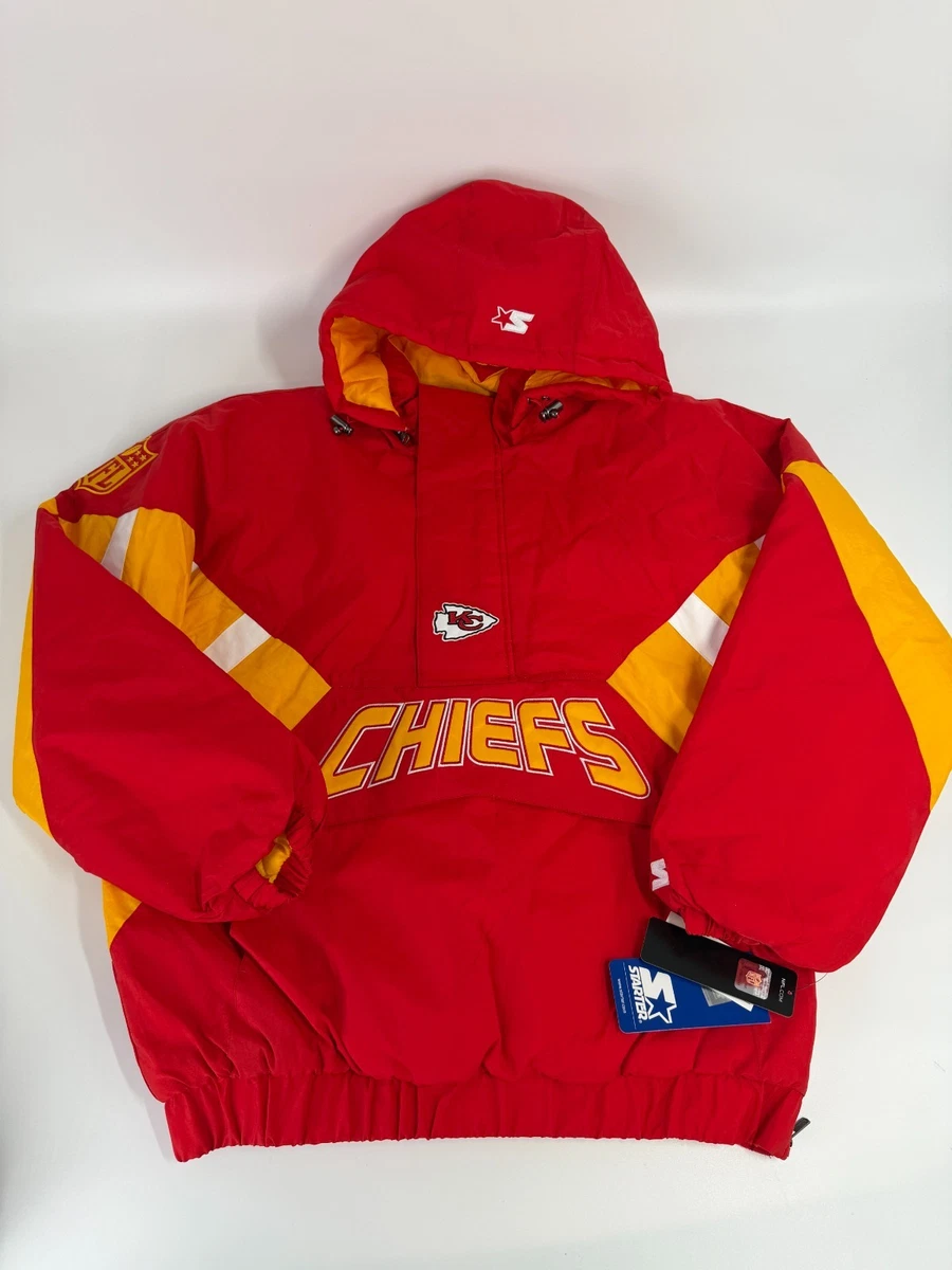 NFL KANSAS CITY CHIEFS　ジャンパー Men's Starter Black Kansas City Chiefs NFL 100 Quarter-Zip