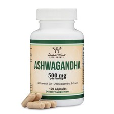 Ashwagandha 500mg 20:1 Extract, Stress, Calm Sleep 120 Count Pack of 1