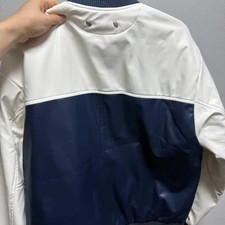 NFL Fake Leather Blue Bomber Jacket, Size 55/66