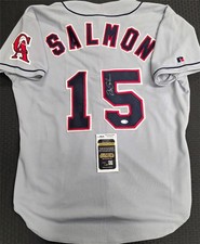 Tim Salmon signed Authentic California Angels Jersey autograph JSA