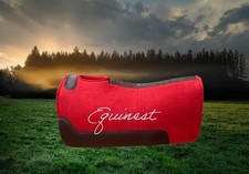 felt saddle pad western 32 32 Red Color