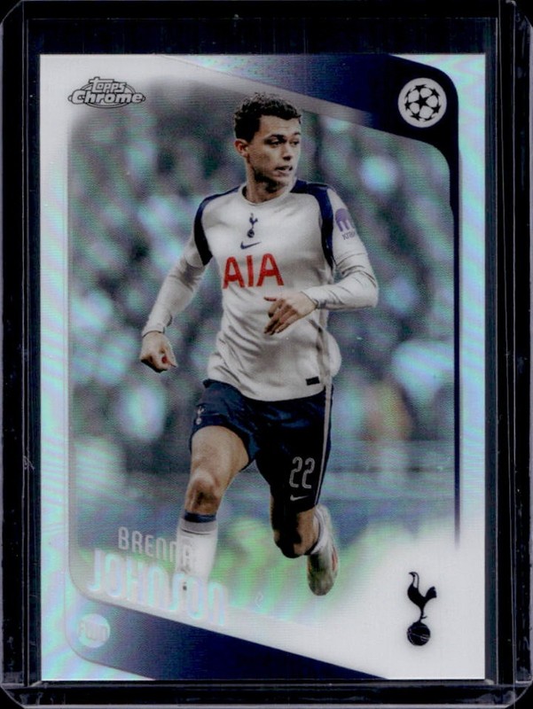 2025-26 Topps Chrome UEFA Brennan Johnson Refractor #18 Tottenham