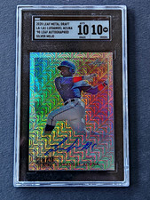 2020 Luisangel Acuna Leaf Metal Draft 1990 Silver Mojo RC SGC 10 w/ 10 Auto GEM