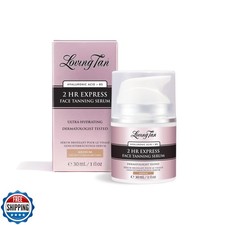 Loving Tan NEW 2 Hr Express Face Tanning Serum, Medium - Hydrating, Natural-L