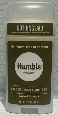 Humble Brands/Nothing Bad Deodorant, Texas Cedarwood & Grapefruit 2.5 Oz (70 g)