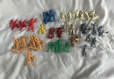Vintage Tim Mee Cowboys Indians Farmers Toy Figures. 3 Inch 30 Total