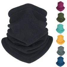 Winter Fleece Ski Neck Warmer Gaiter Tube Scarf Half Face Mask for Cold Weather
