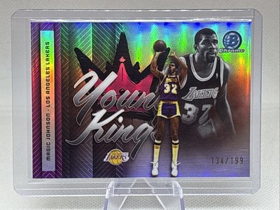2025-26 Bowman Young Kings Magic Johnson Fuchsia Refractor /199 Lakers HOF NM+