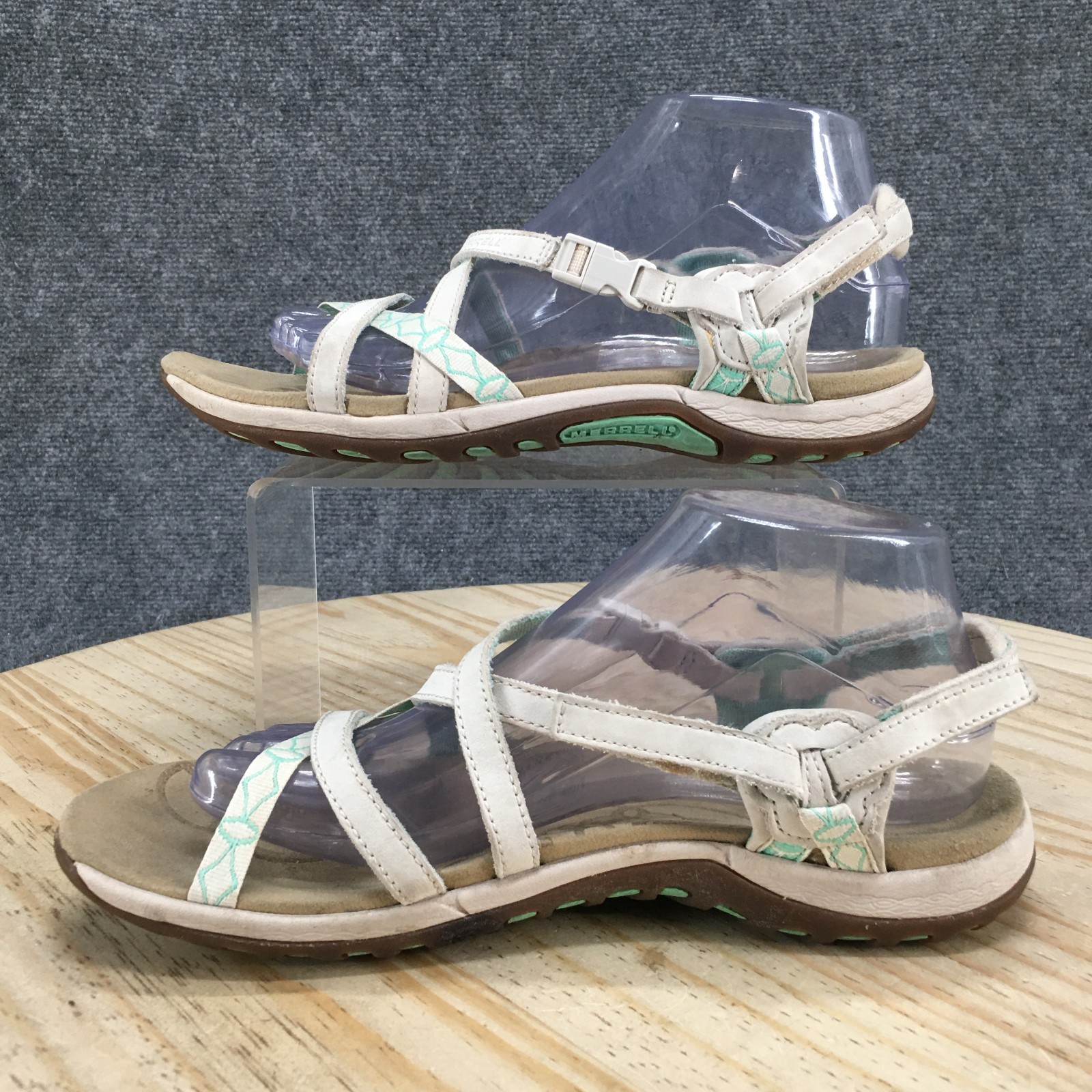 Merrell sandali donna 9 giacardia cinturino avorio casual comodi punta aperta J57596