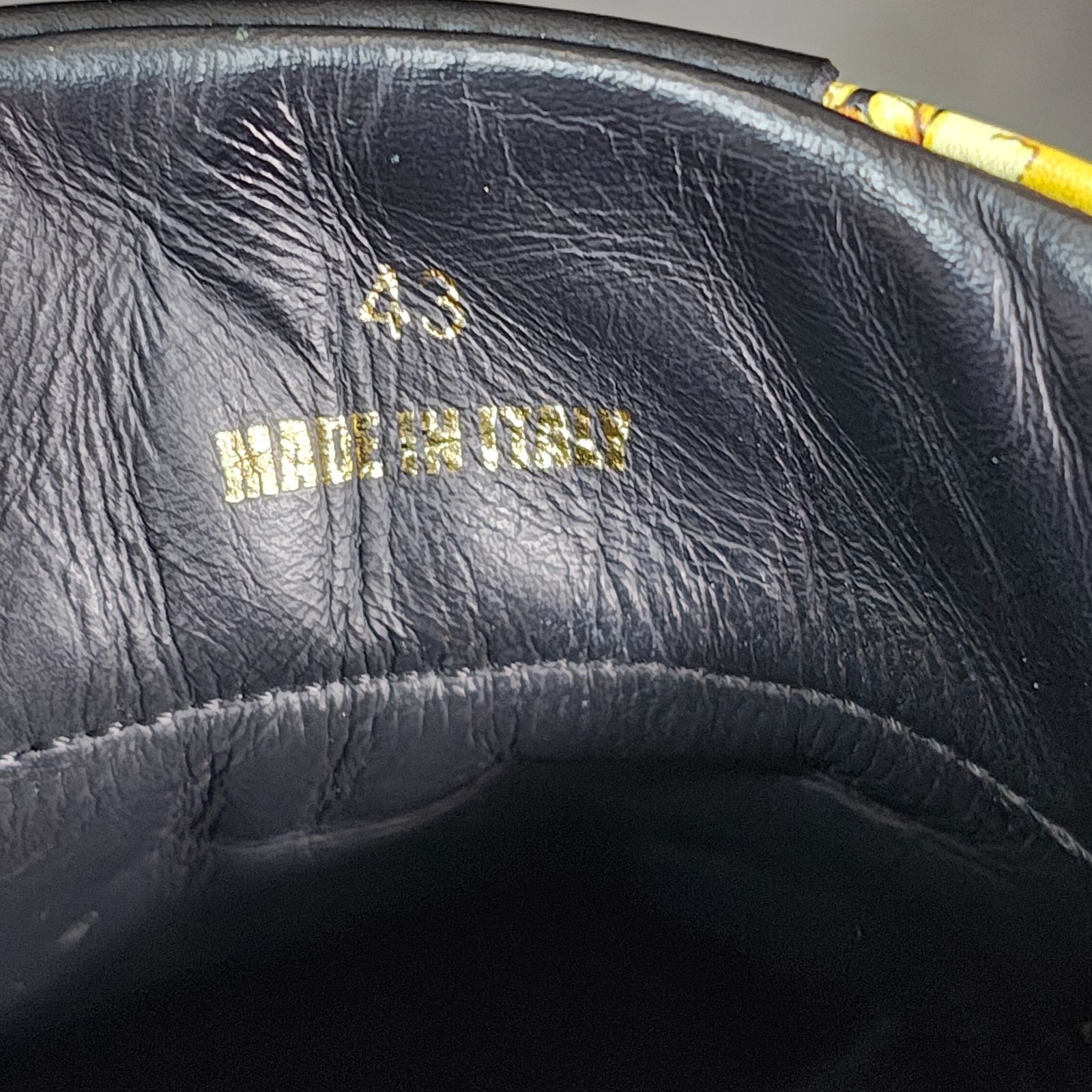 Versace Limited Edition 43 Sneakers Medusa All Over Pattern Black Made In Italy thumbnail 5