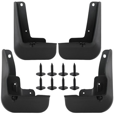Black ABS Mud Guards Set of 4 for 2018-2021 Toyota Camry SE XSE Models
