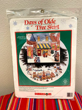 Days of Olde Tree Skirt Counted Cross Stitch Kit Dimensions 8431 Christmas NEW