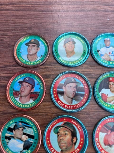 1971 Topps Metal Baseball Tokens / Coins 15 Total | eBay