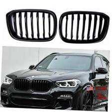 Black Performance Style Kidney Grille Compatible with Single Line Glossy Black