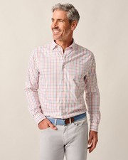 johnnie-O Everyday Performance Button Down Shirt - Maarten Mens Cinnamon Size