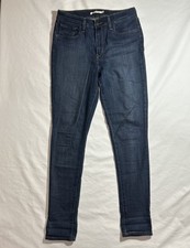 Levi's 721 High Rise Skinny Jeans Dark Wash Size 31x30 Stretch Denim