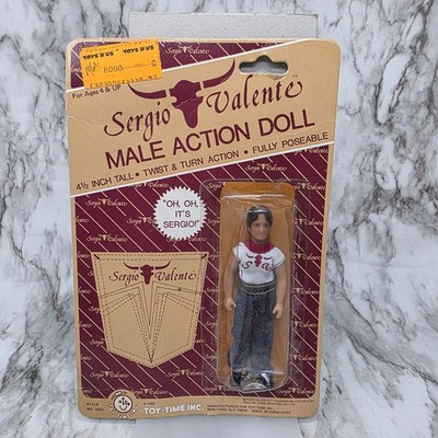 Sergio Valante Male Action Doll Sergo  Vintage 1982 Toy-Time #8001