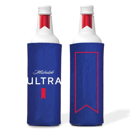 2 AUTHENTIC Michelob Ultra SLIM BOTTLE Can 16oz Beer Koozie Coozie
