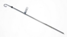 21 in. Long, OEM Replacement CHROME Oil Pan Dipstick; 'Fits 58-90 Chevy 396-454