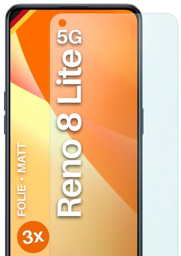 3x Schutzfolie Matt für Oppo Reno8 Lite 5G Displayschutz Handyfolie Anti Reflex - Picture 8 of 8