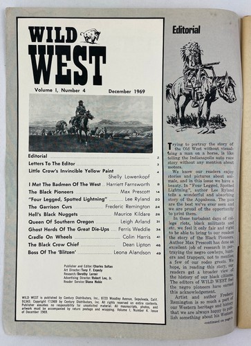 Wild West Magazine, December 1969 & March 1970, VNTG Western History, Lot of 2 - Picture 4 of 7