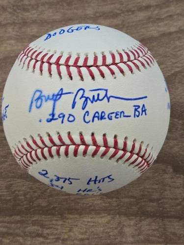 Brett Butler signierter Baseball mit Aufschrift JSA CoA KK07827