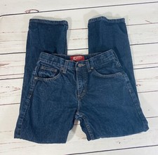 Arizona Boys Jeans Sz 12 Regular Fit Original Straight Blue Adjustable Waist